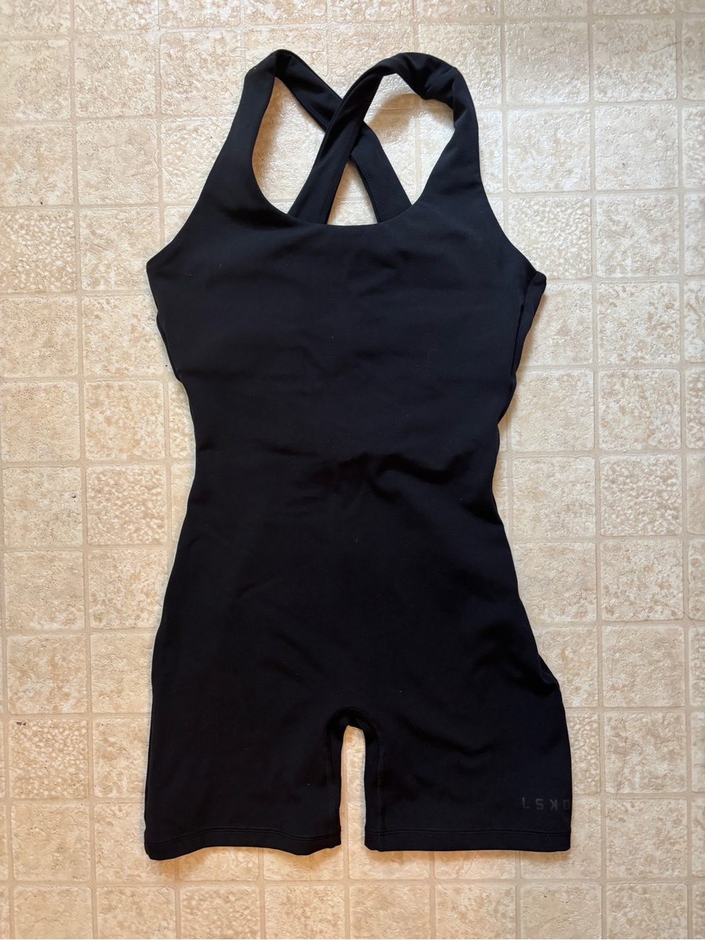 LSKD Boost Bodysuit Black One-Piece Active Romper